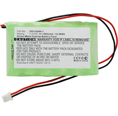 Ni-MH 진공 청소기 리튬 배터리 1500mAh 7.2V 리튬 이온 배터리 300-03864-1
