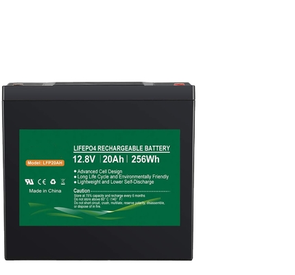 NCM 12v 20AH 리FePO4 배터리 팩 12.8V 리튬 이온 딥 사이클 배터리 솔라