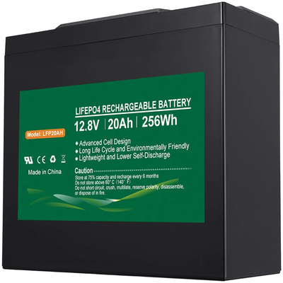 NCM 12v 20AH 리FePO4 배터리 팩 12.8V 리튬 이온 딥 사이클 배터리 솔라