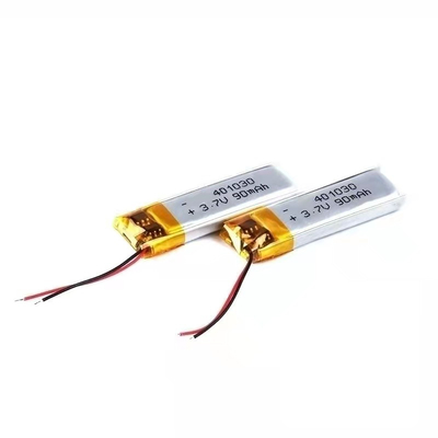 401030 리 이온 중합체 건전지 팩 3.7v 100mAh 작은 리튬 이온 건전지 팩