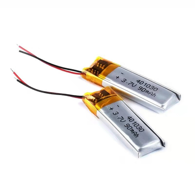 401030 리 이온 중합체 건전지 팩 3.7v 100mAh 작은 리튬 이온 건전지 팩