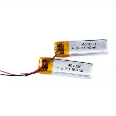 401030 리 이온 중합체 건전지 팩 3.7v 100mAh 작은 리튬 이온 건전지 팩