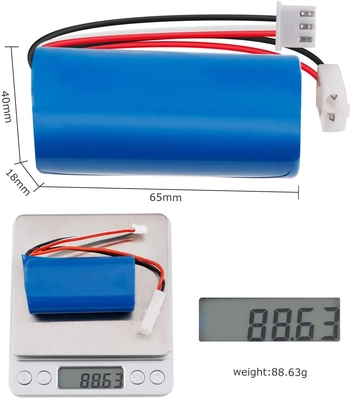 경량 3C 리튬 전지 KET-2P 리 이온 18650 건전지 7.4V 1300mAh 세륨