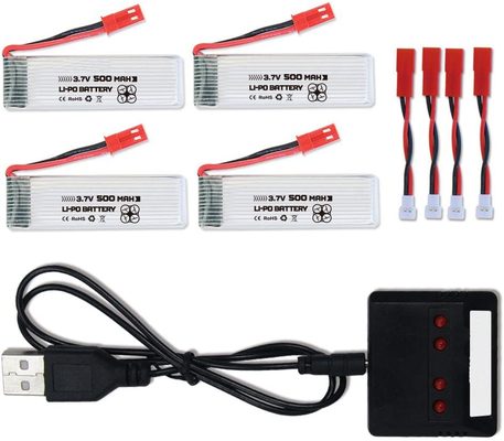 NCM 재충전용 리 이온 중합체 건전지 팩 3.7V 500mAh 리po 건전지