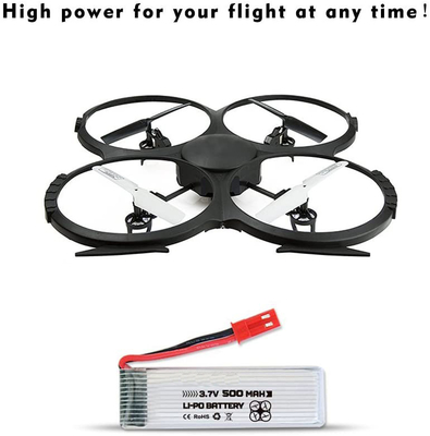 NCM 재충전용 리 이온 중합체 건전지 팩 3.7V 500mAh 리po 건전지