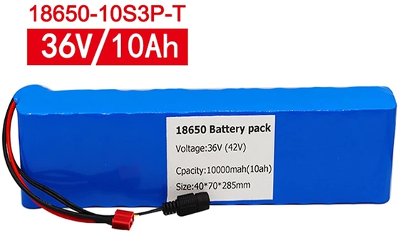 36V 18650 리튬 배터리 팩 BMS 10AH 전차 리튬 이온 배터리