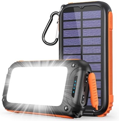 다이너모 방수 휴대용 태양열 충전기/힘 은행 26800mAh UN38.3