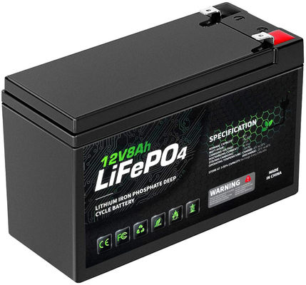8Ah 12v 리튬 인산염 배터리 캐러밴 리fepo4 리튬 이온 배터리